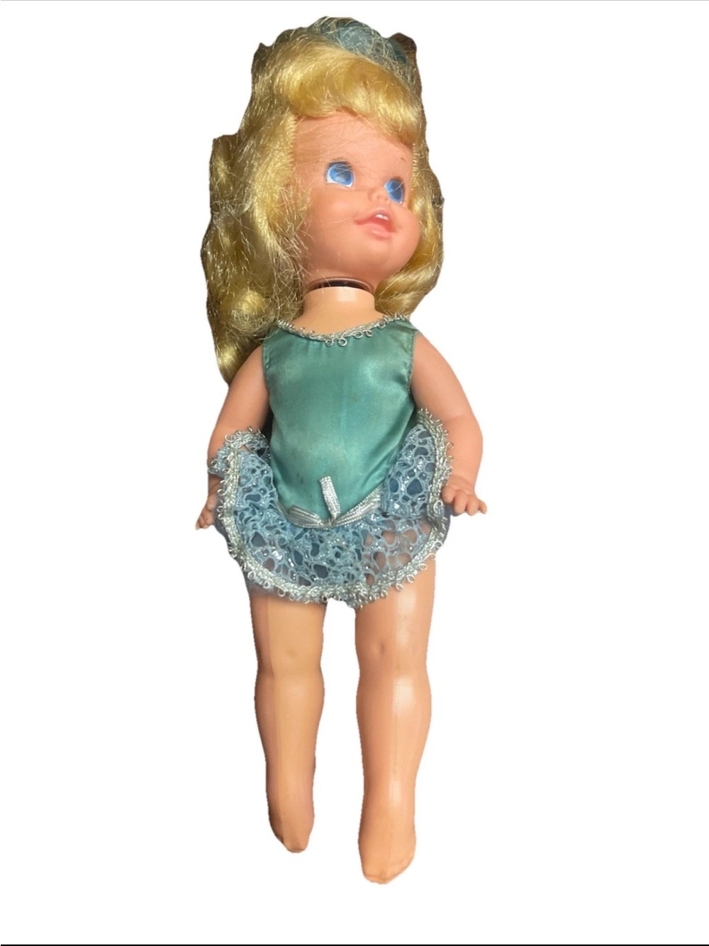 Classic Girls' Doll in Teal Dress